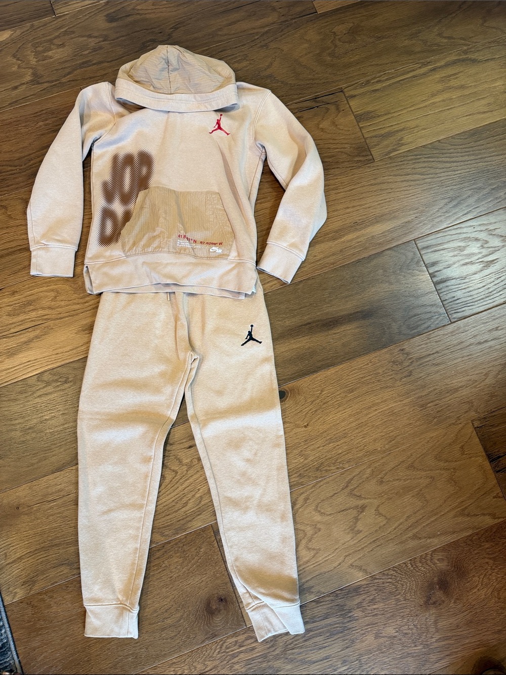 Jordan Cream Hoodie & Jogger Set
